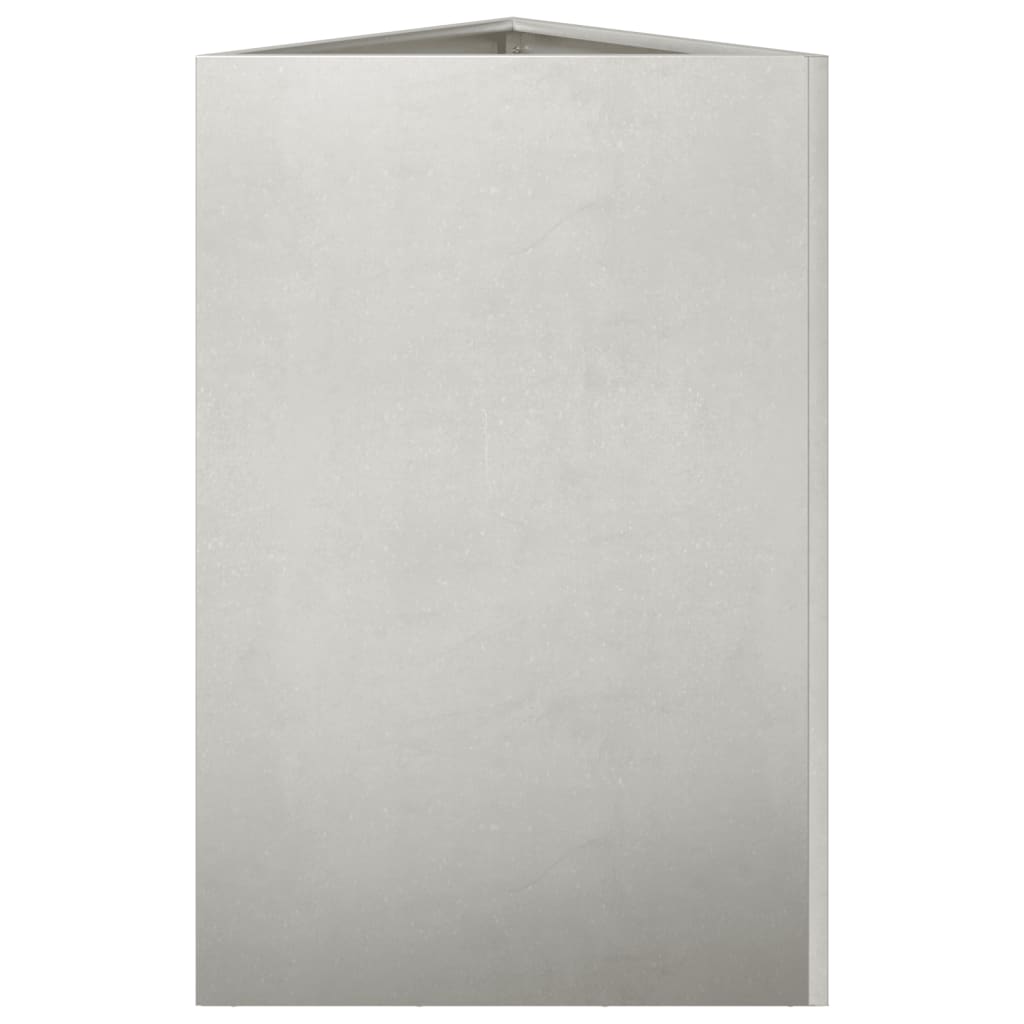 vidaXL Pflanzkübel 2 Stk. Dreieckig 50x43x75 cm Edelstahl