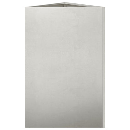 vidaXL Pflanzkübel 2 Stk. Dreieckig 50x43x75 cm Edelstahl