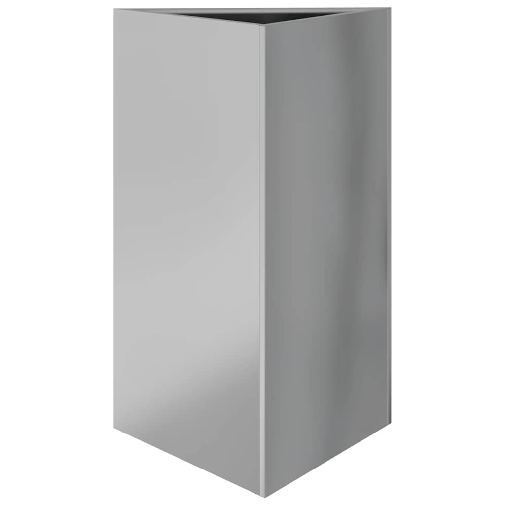 vidaXL Pflanzkübel Dreieckig 50x43x75 cm Verzinkter Stahl