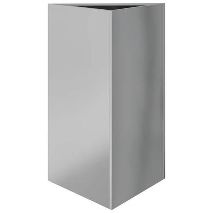 vidaXL Pflanzkübel Dreieckig 50x43x75 cm Verzinkter Stahl