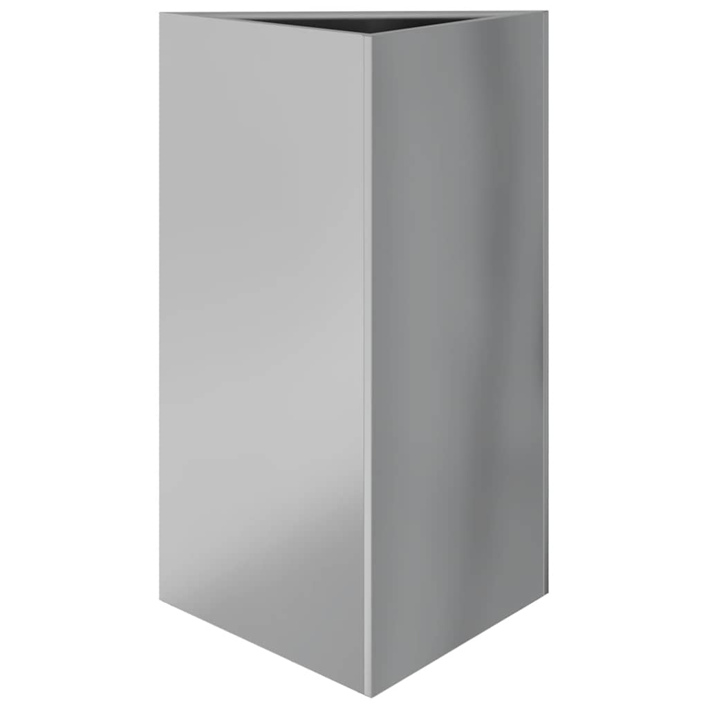 vidaXL Pflanzkübel 2 Stk. Dreieckig 50x43x75 cm Verzinkter Stahl
