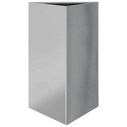 vidaXL Pflanzkübel 2 Stk. Dreieckig 50x43x75 cm Verzinkter Stahl