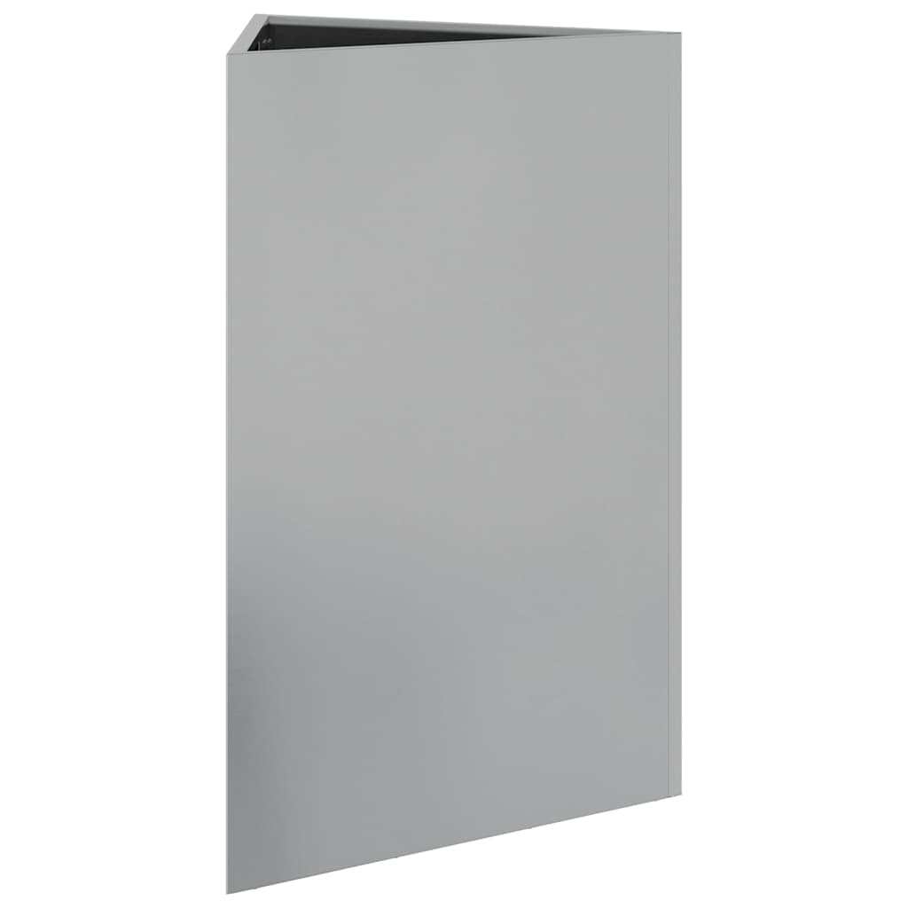 vidaXL Pflanzkübel 2 Stk. Dreieckig 50x43x75 cm Verzinkter Stahl