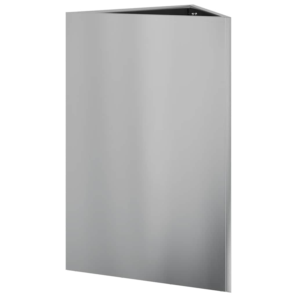 vidaXL Pflanzkübel 2 Stk. Dreieckig 50x43x75 cm Verzinkter Stahl