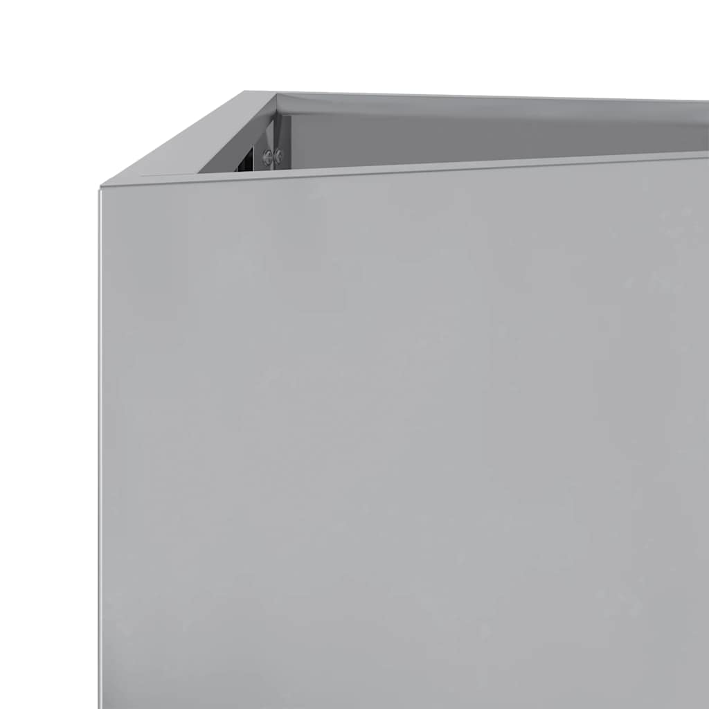 vidaXL Pflanzkübel 2 Stk. Dreieckig 50x43x75 cm Verzinkter Stahl
