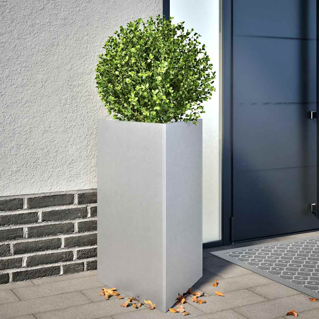 vidaXL Pflanzkübel 2 Stk. Dreieckig 50x43x75 cm Verzinkter Stahl