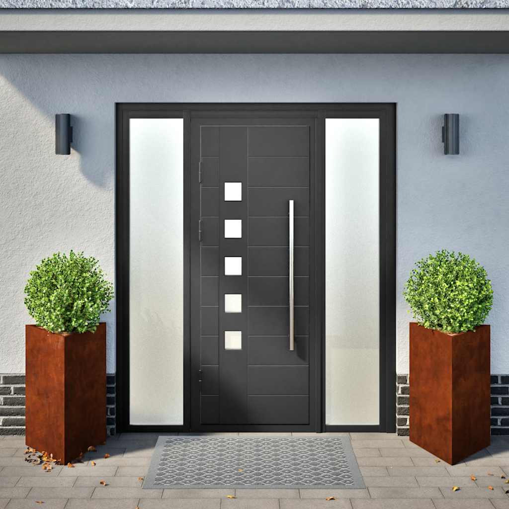 vidaXL Pflanzkübel 2 Stk. Dreieckig 50x43x75 cm Wetterfester Stahl