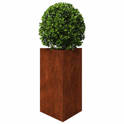 vidaXL Pflanzkübel 2 Stk. Dreieckig 50x43x75 cm Wetterfester Stahl
