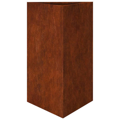vidaXL Pflanzkübel 2 Stk. Dreieckig 50x43x75 cm Wetterfester Stahl
