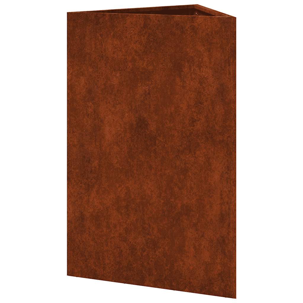 vidaXL Pflanzkübel 2 Stk. Dreieckig 50x43x75 cm Wetterfester Stahl