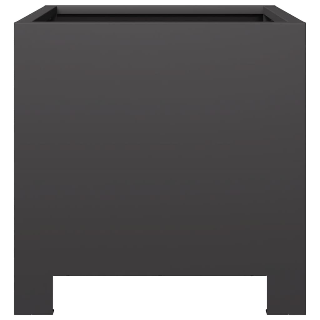 vidaXL Pflanzkübel Schwarz 30x30x30 Stahl