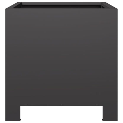 vidaXL Pflanzkübel Schwarz 30x30x30 Stahl