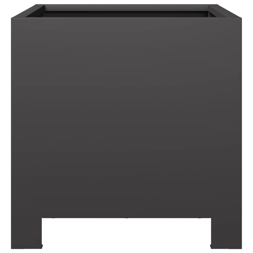 vidaXL Pflanzkübel Schwarz 30x30x30 Stahl
