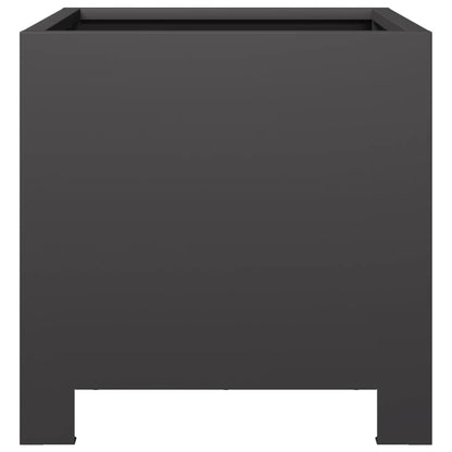 vidaXL Pflanzkübel Schwarz 30x30x30 Stahl