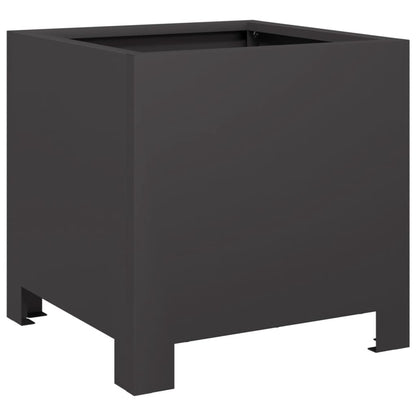 vidaXL Pflanzkübel Schwarz 30x30x30 Stahl