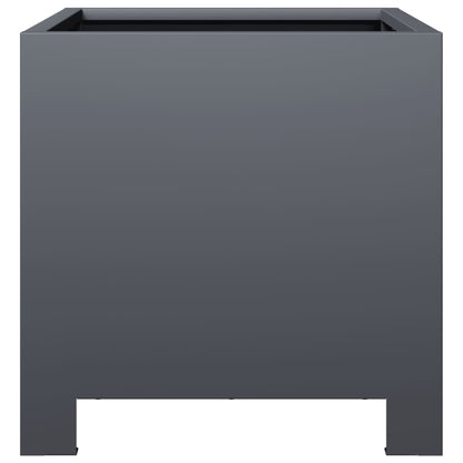 vidaXL Pflanzkübel Anthrazit 30x30x30 Stahl
