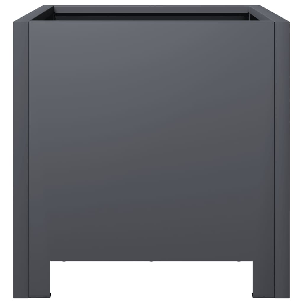 vidaXL Pflanzkübel Anthrazit 30x30x30 Stahl
