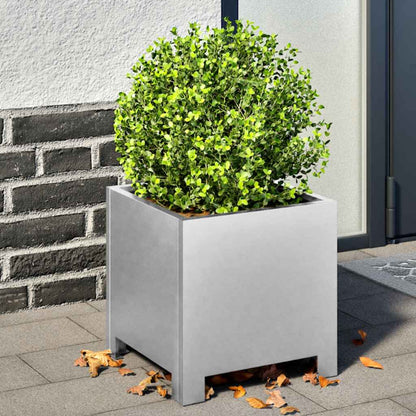 vidaXL Jardinière 30x30x30 cm Acier galvanisé