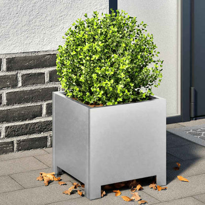 vidaXL Jardinières 2 pcs 30x30x30 cm Acier galvanisé