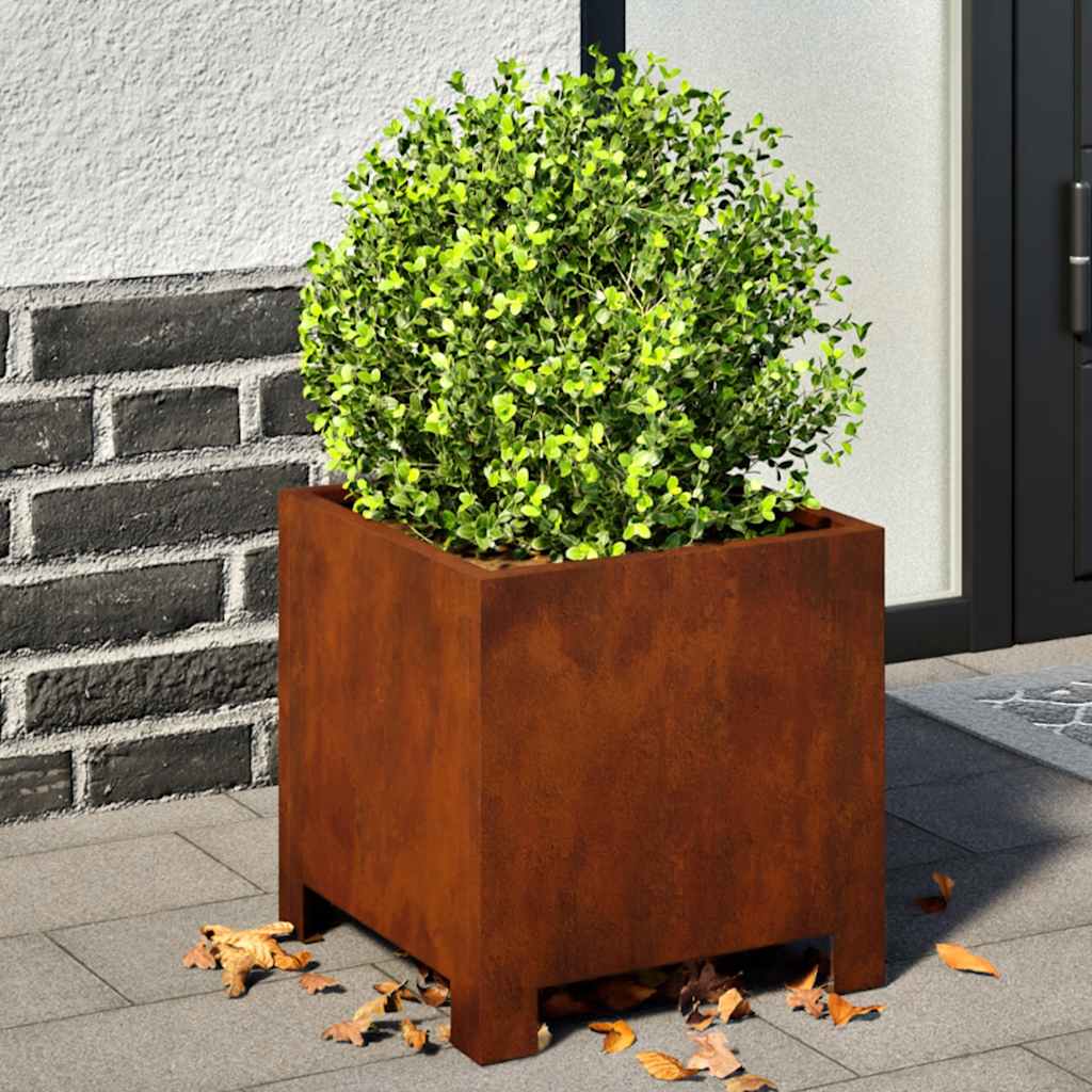 vidaXL Pflanzkübel 2 Stk. 30x30x30 cm Wetterfester Stahl