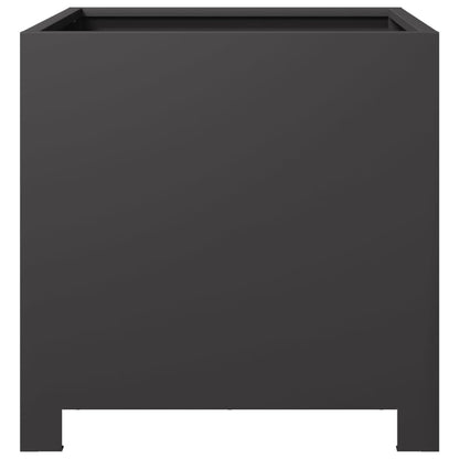 vidaXL Pflanzkübel 2 Stk. Schwarz 40x40x40 cm Stahl