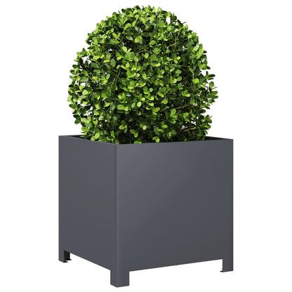 vidaXL Jardinières 2 pcs Anthracite 40x40x40 Acier