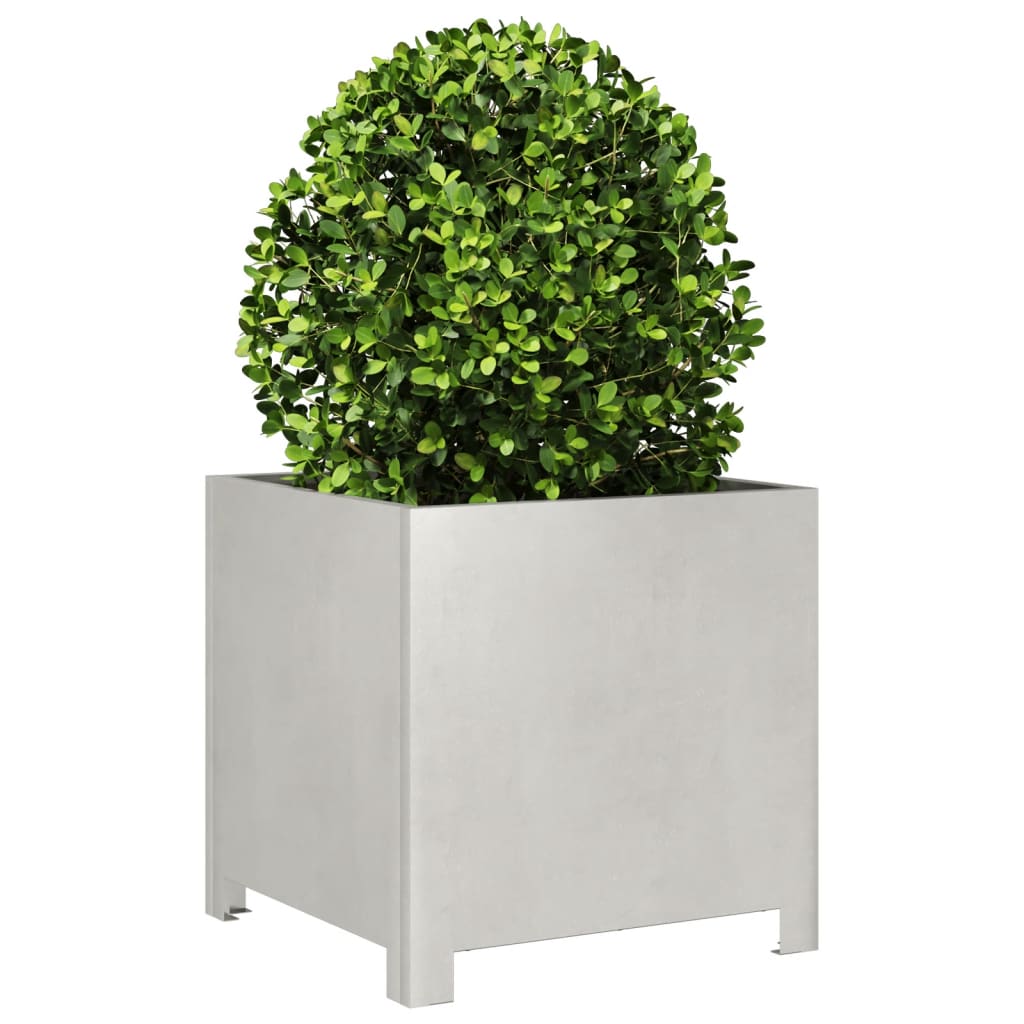 vidaXL Jardinières 2 pcs 40x40x40 cm Acier inoxydable