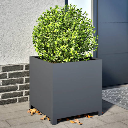 vidaXL Jardinière Anthracite 50x50x50 cm Acier