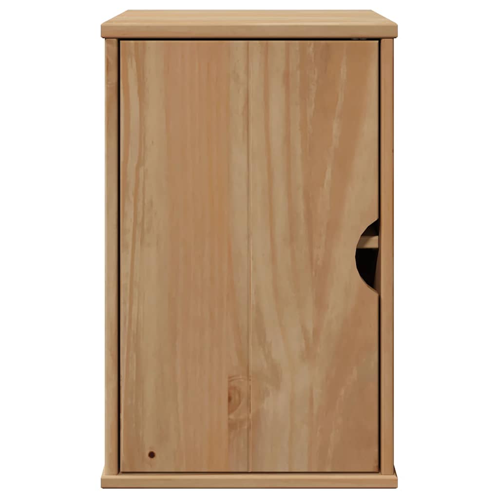 vidaXL Armoire murale de salle de bain OTTA 35x30x55 cm Bois de pin massif