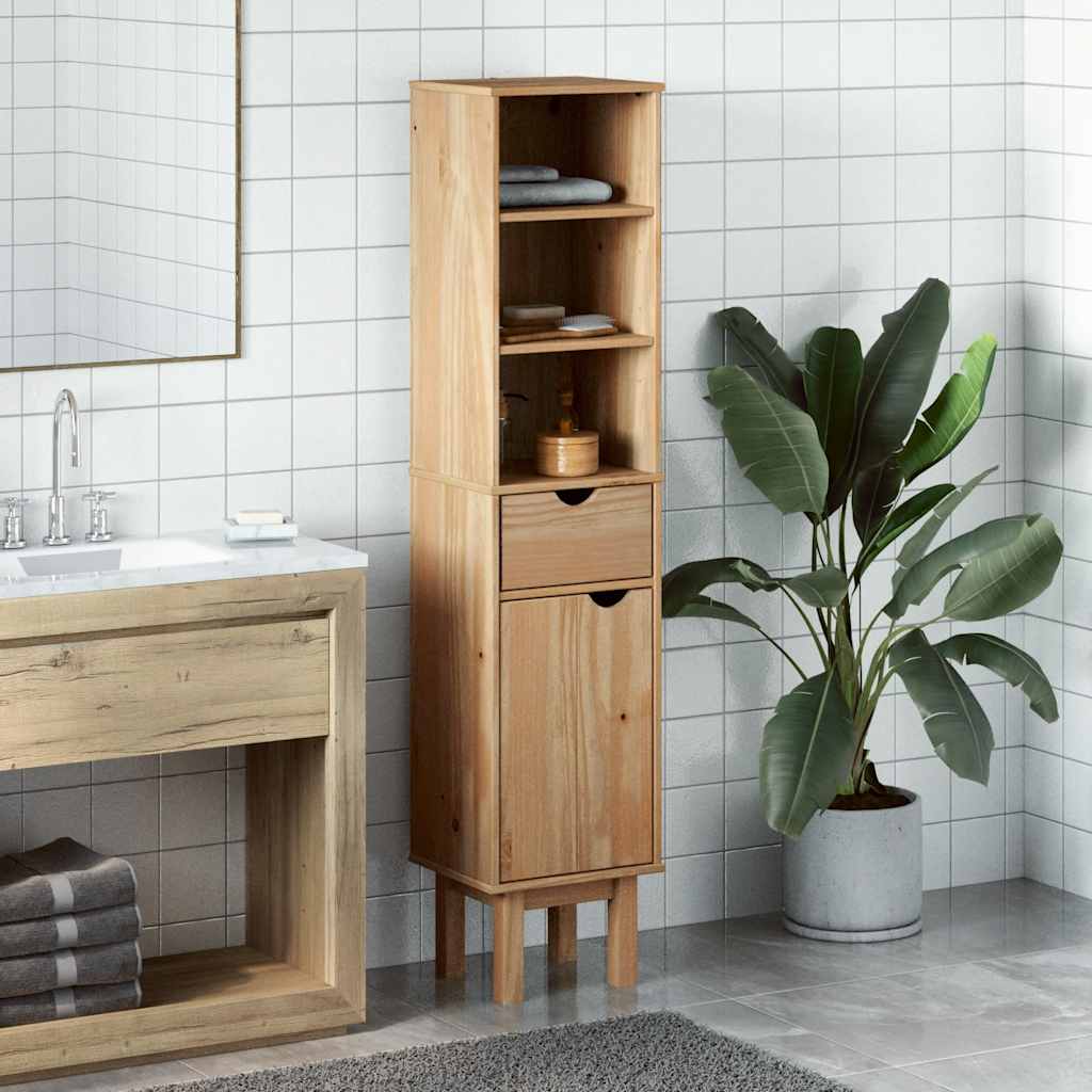 vidaXL Armoire de salle de bain OTTA 35x30x159 cm en pin massif