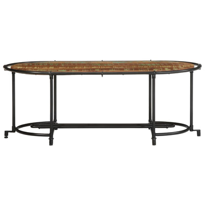 vidaXL Couchtisch 110x55x40 cm Altholz Massiv