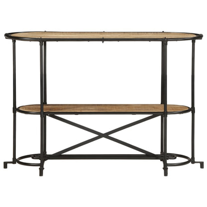 vidaXL Konsolentisch 110x42x76 cm Raues Mangoholz