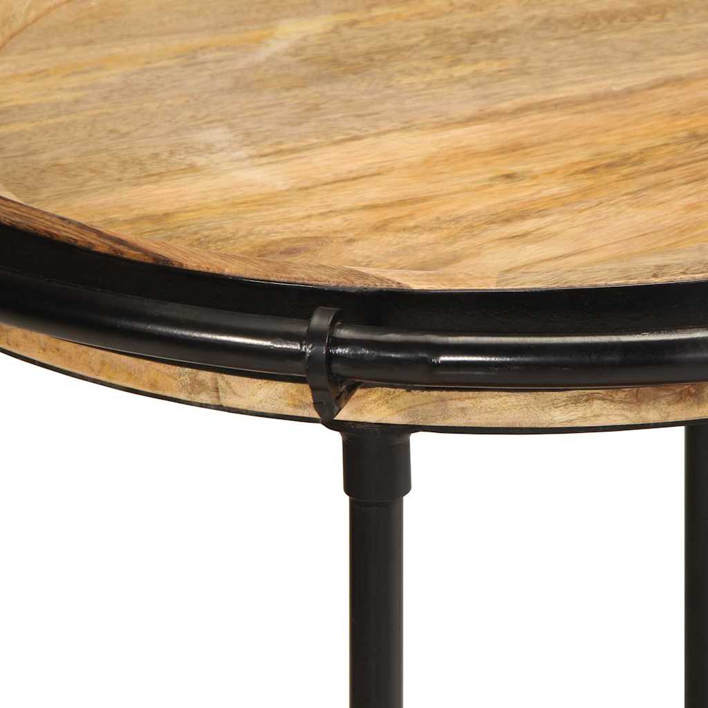 vidaXL Table d'appoint Ø 55 x 60 cm Bois de manguier massif