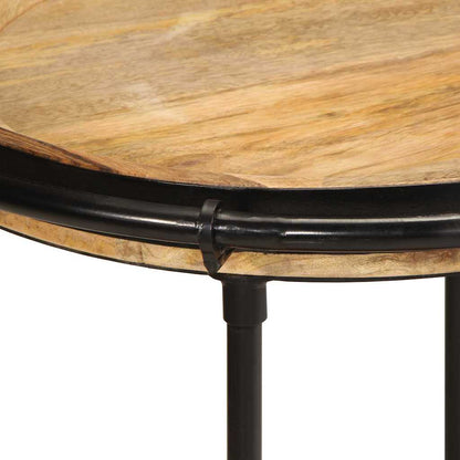 vidaXL Table d'appoint Ø 55 x 60 cm Bois de manguier massif