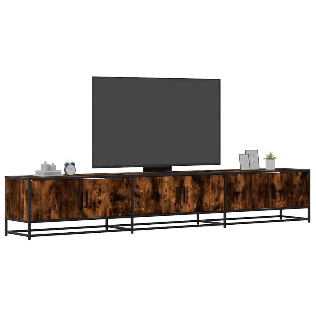vidaXL TV-Schrank Räuchereiche 240x35x41 cm Holzwerkstoff
