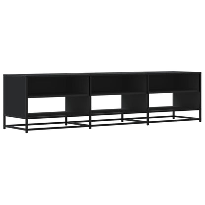 Meuble TV vidaXL noir 180x40x46 cm en bois d'ingénierie