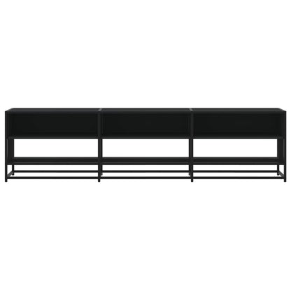 Meuble TV vidaXL noir 180x40x46 cm en bois d'ingénierie