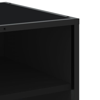 Meuble TV vidaXL noir 180x40x46 cm en bois d'ingénierie