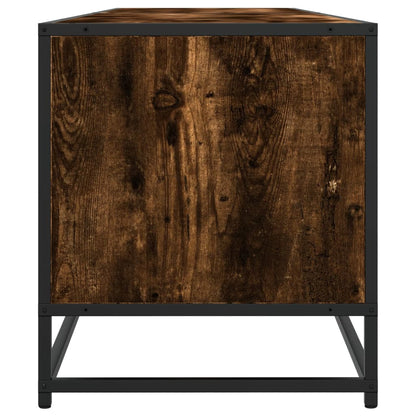 vidaXL Meuble TV chêne fumé 180x40x46 cm en bois d'ingénierie