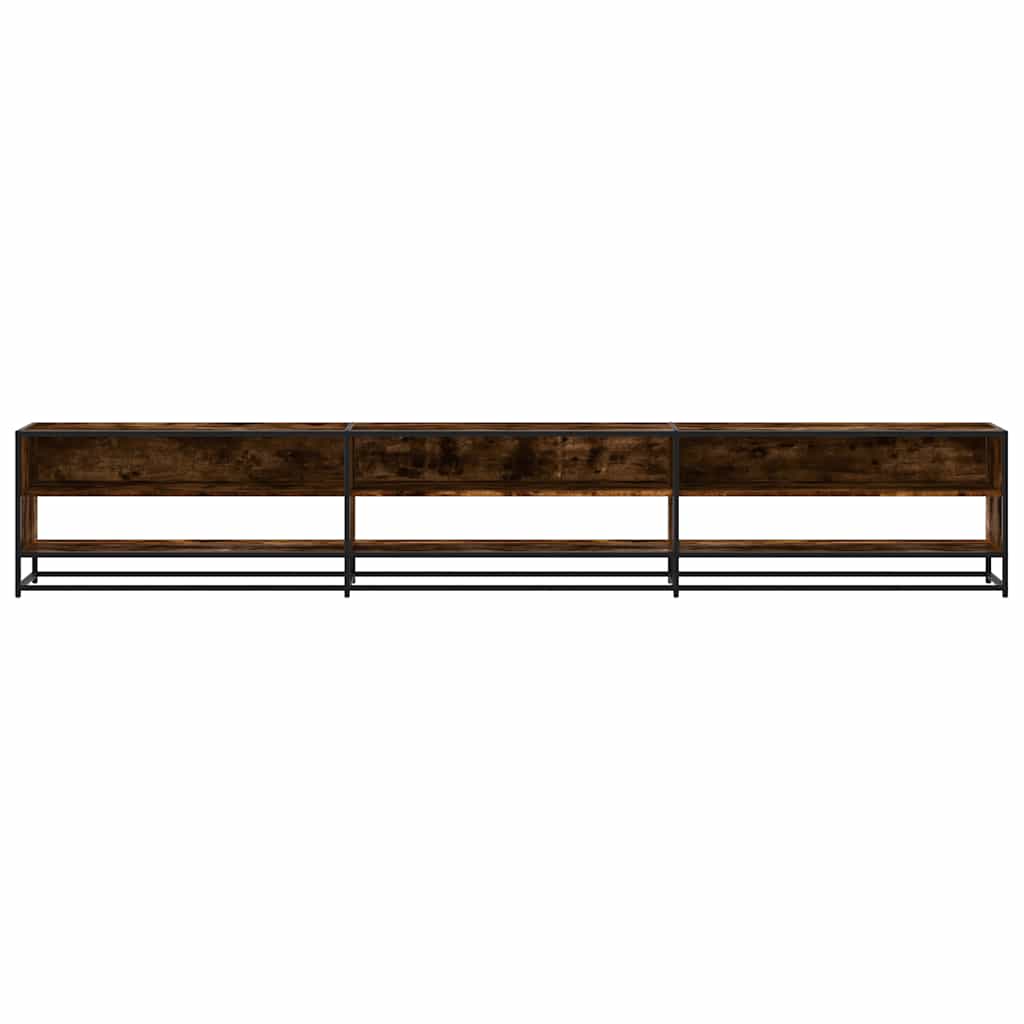 vidaXL TV-Schrank Räuchereiche 270x40x46 cm Holzwerkstoff