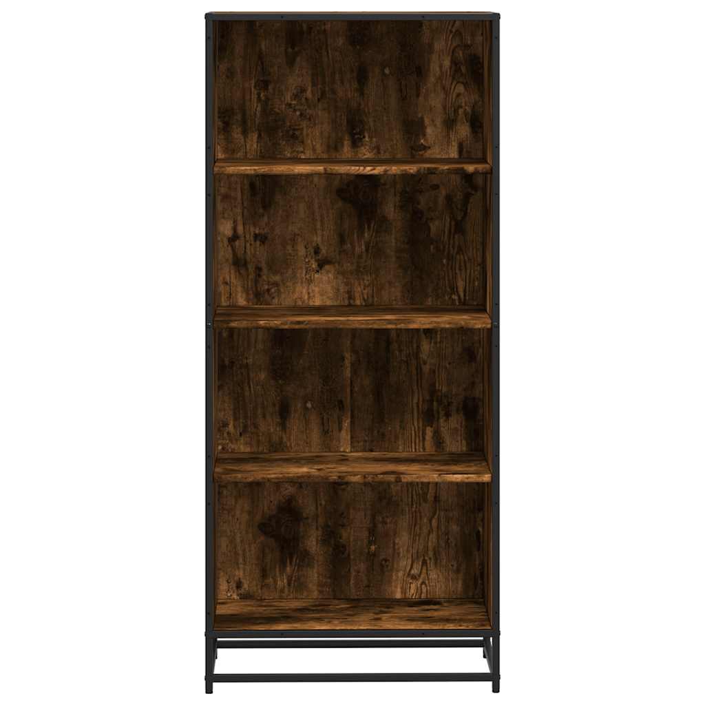 vidaXL Bücherregal Räuchereiche 60x35x139 cm Holzwerkstoff