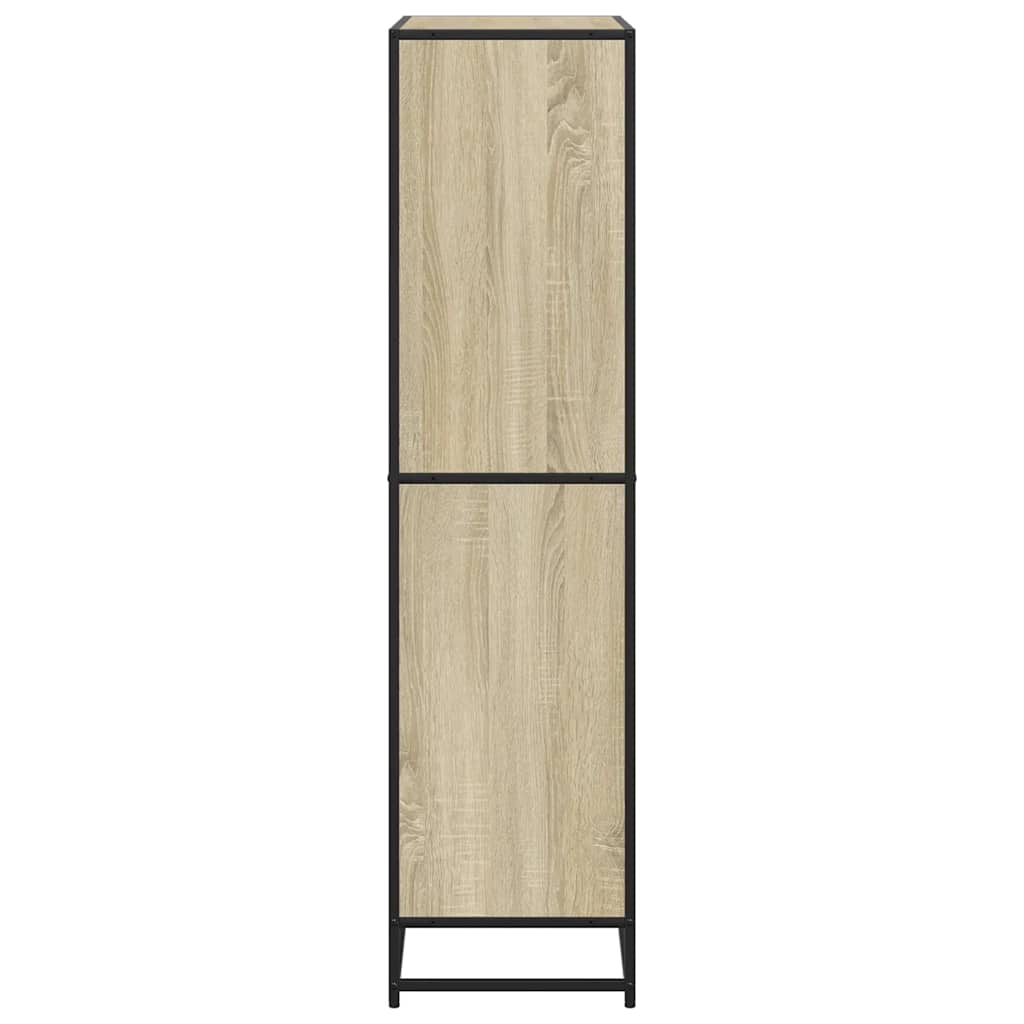 vidaXL Bücherregal Sonoma-Eiche 80,5x35x139 cm Holzwerkstoff