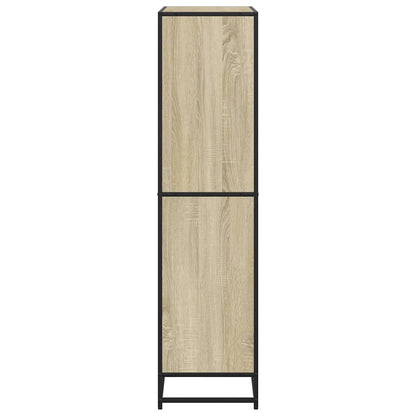 vidaXL Bücherregal Sonoma-Eiche 80,5x35x139 cm Holzwerkstoff