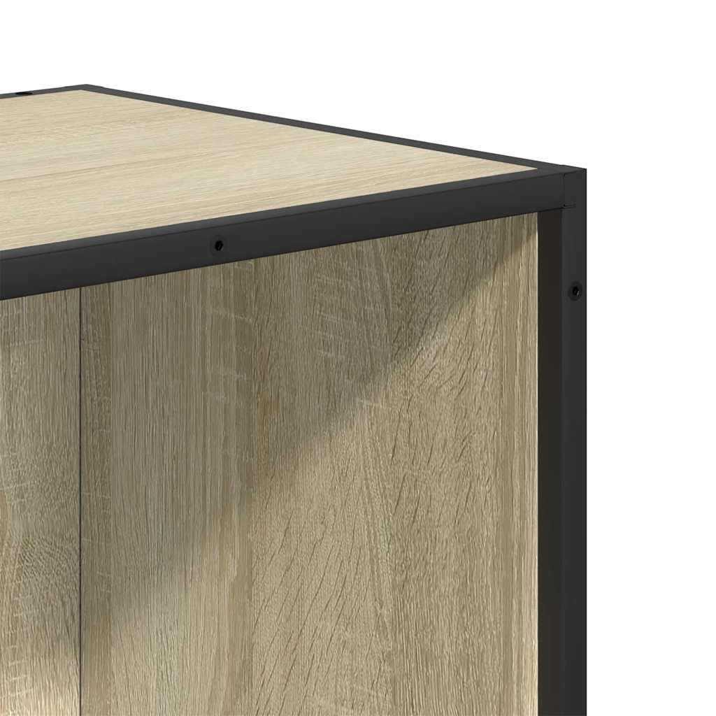 vidaXL Bücherregal Sonoma-Eiche 80,5x35x139 cm Holzwerkstoff