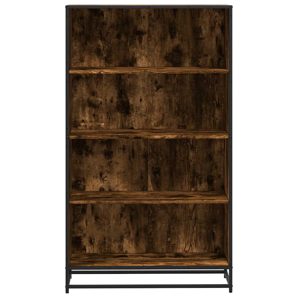 vidaXL Bücherregal Räuchereiche 80,5x35x139 cm Holzwerkstoff