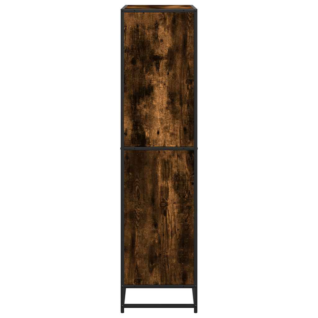 vidaXL Bücherregal Räuchereiche 80,5x35x139 cm Holzwerkstoff