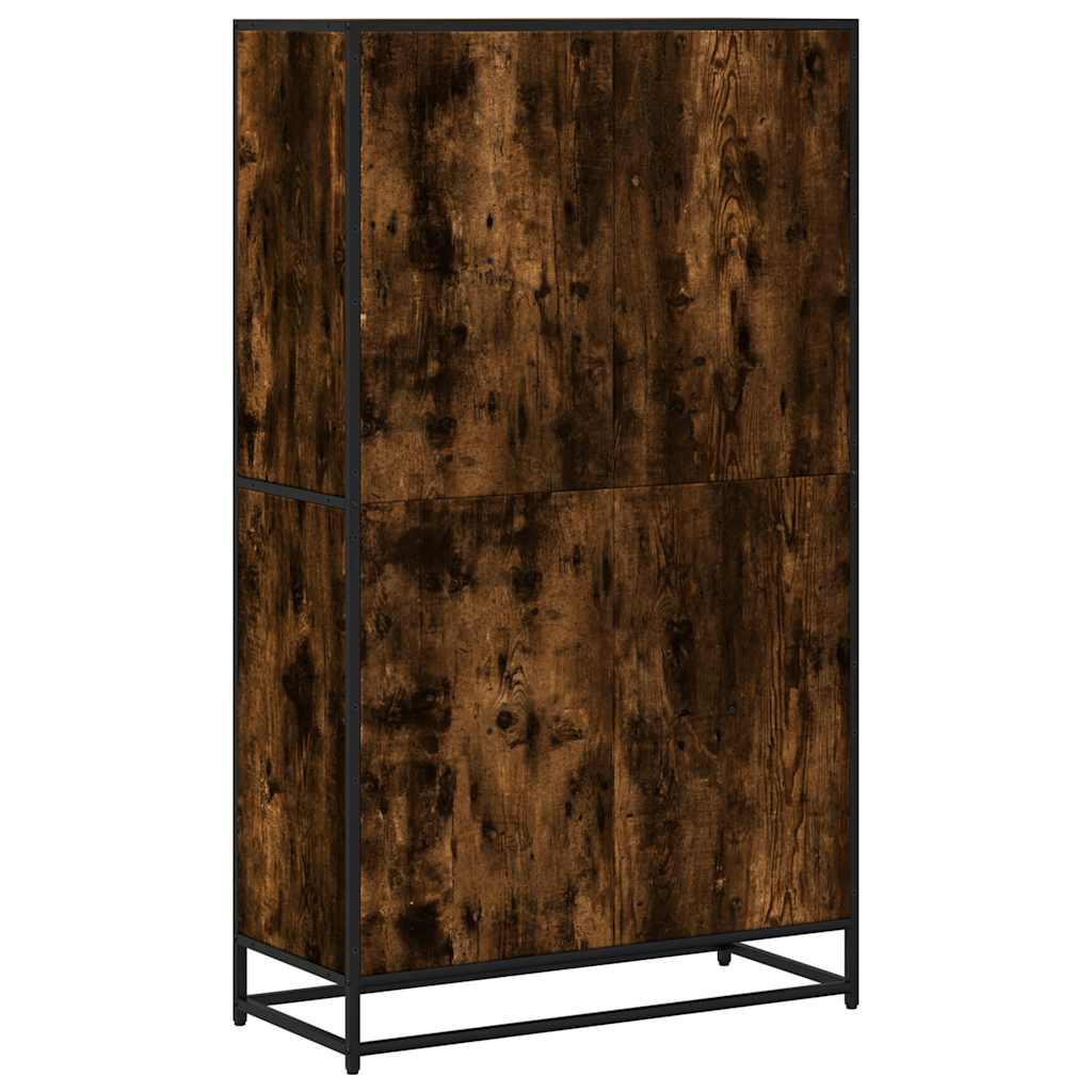 vidaXL Bücherregal Räuchereiche 80,5x35x139 cm Holzwerkstoff