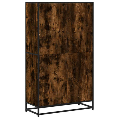 vidaXL Bücherregal Räuchereiche 80,5x35x139 cm Holzwerkstoff