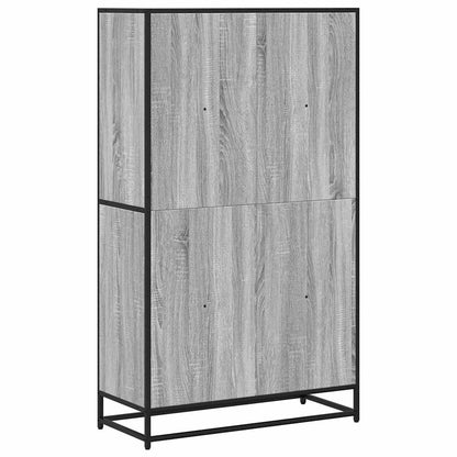 vidaXL Bücherregal Grau Sonoma 80,5x35x139 cm Holzwerkstoff