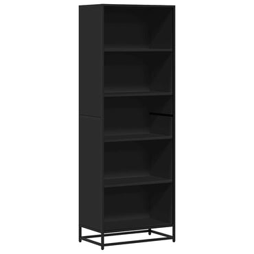 vidaXL Bibliothèque noire 60x35x170,5 cm en bois d'ingénierie